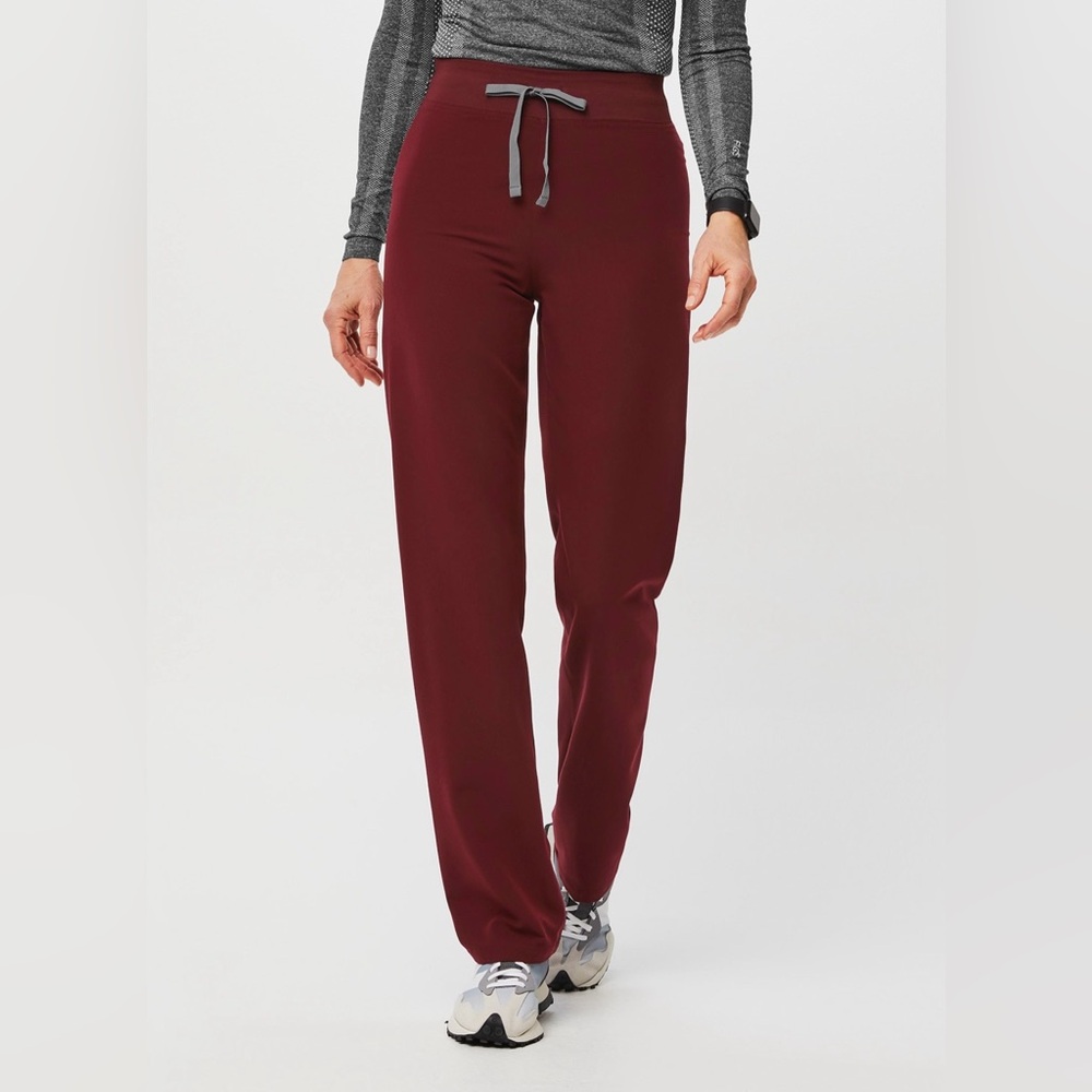 Figs Burgundy Livingston Scrub Pants